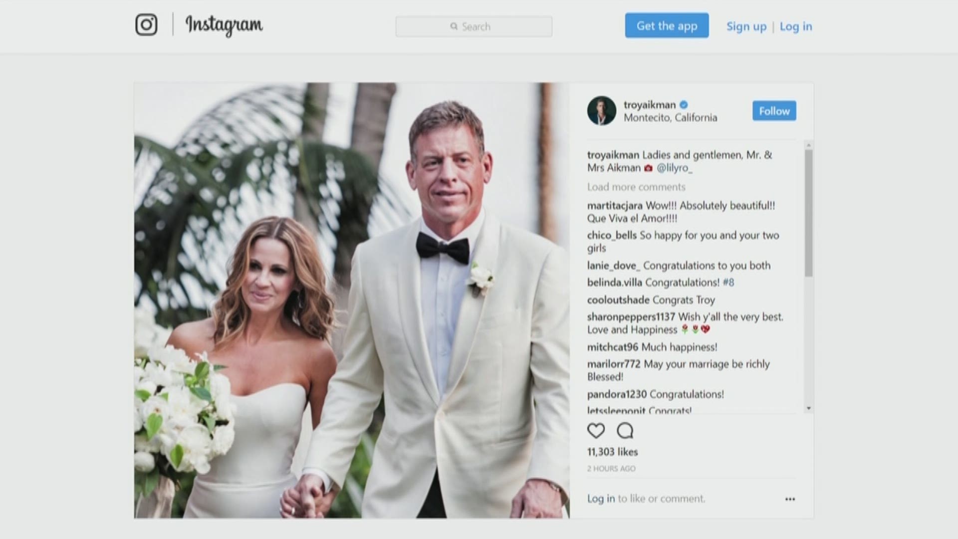 Troy Aikman is married