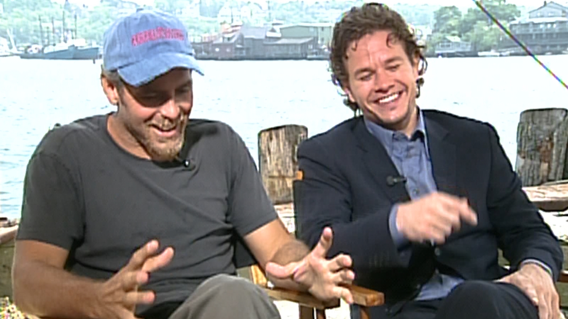 George Clooney and Mark Wahlberg sat down with WFAA to talk about taking on the roles of Captain Billy Tyne and Bobby Shatford in the 2000 film The Perfect Storm.