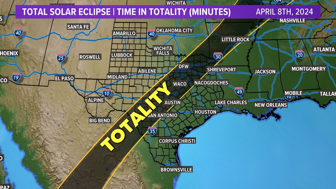 Total Solar Eclipse: What areas will spend the longest time in totality?