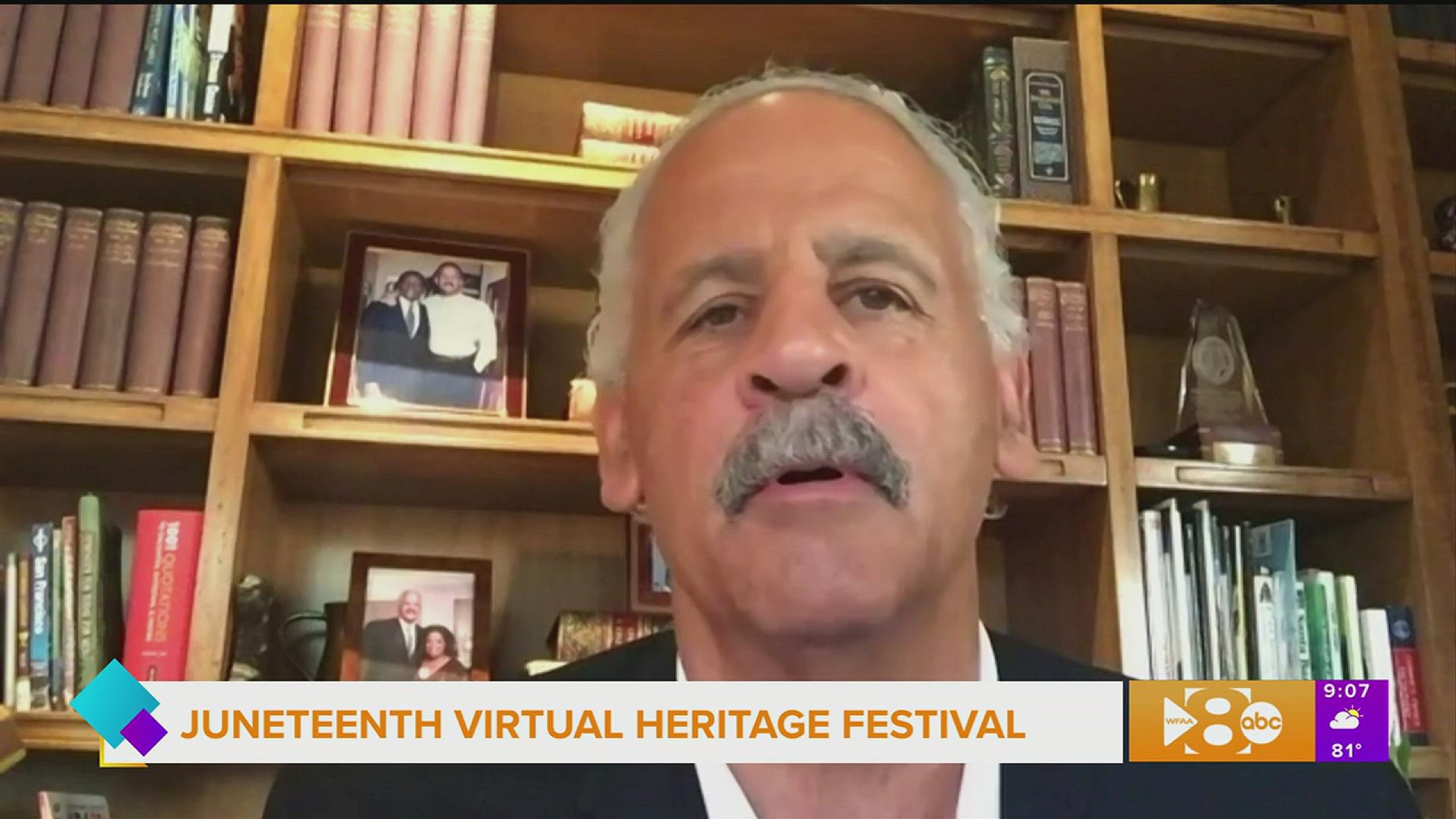 Entrepreneur, Author and Motivational Speaker Stedman Graham joins us with a preview of his appearance at the National Juneteeth Virtual Heritage Festival.