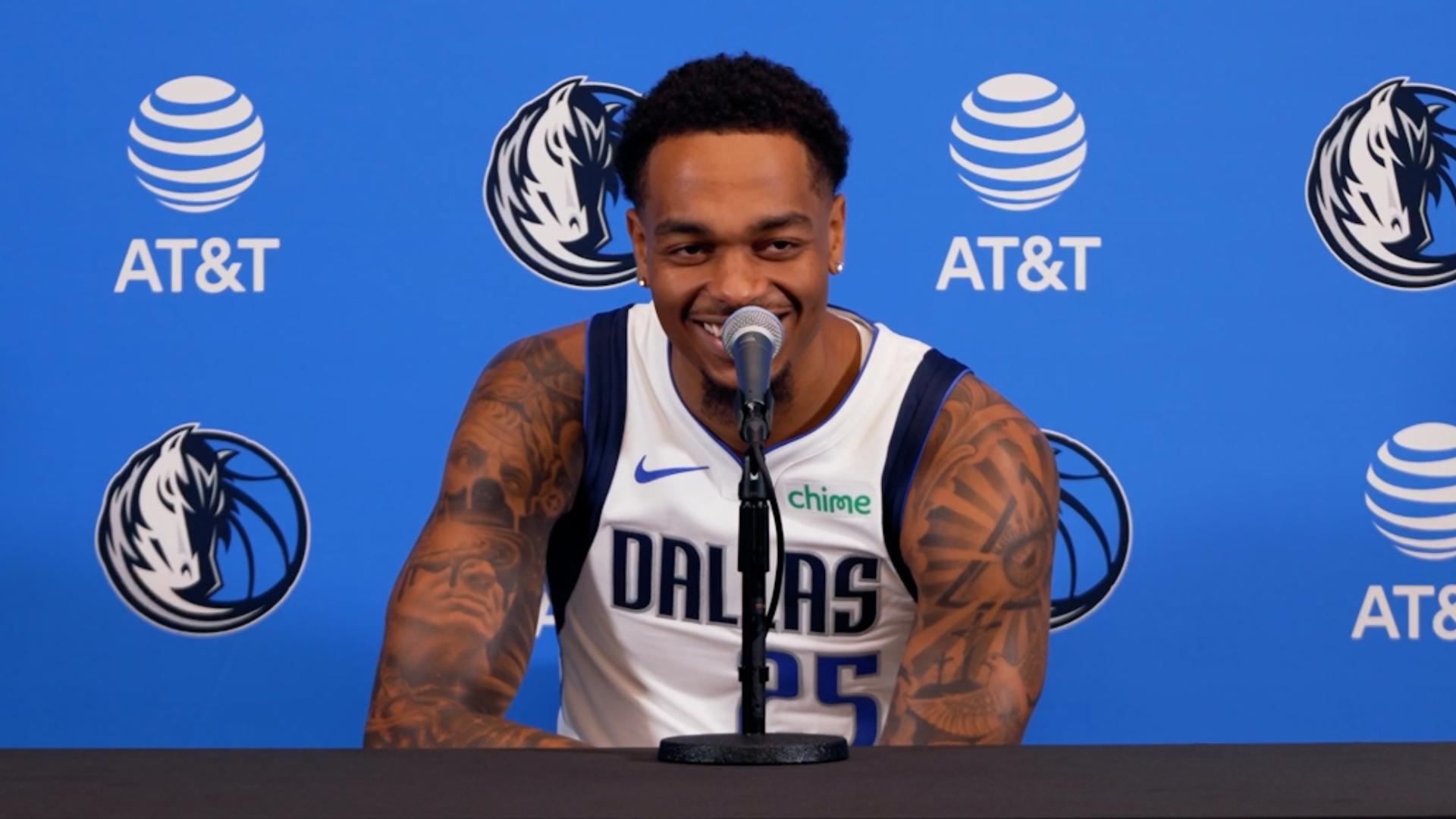 Dallas Mavericks forward PJ Washington spoke to reporters during a press conference at the 2024-25 Media Day.