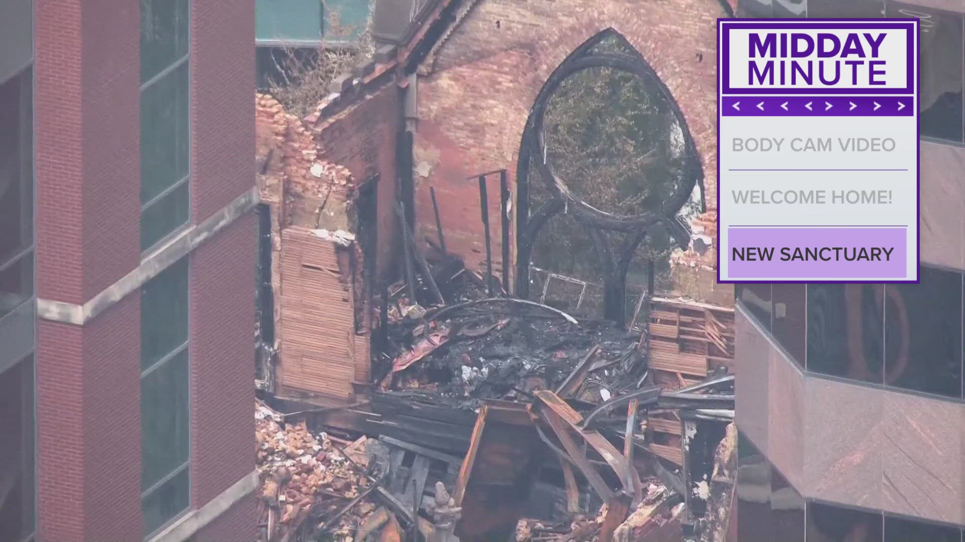 First Baptist Dallas' historic Sanctuary was destroyed in a fire this summer.