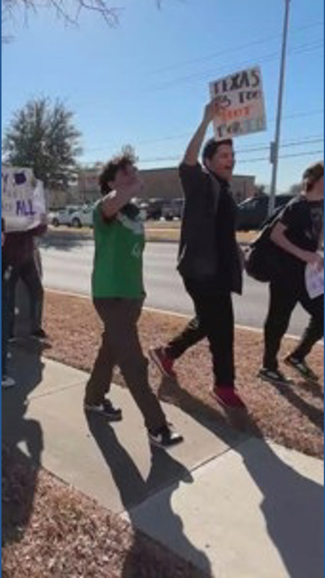 More North Texas students stge walkouts against ICE enforcement | wfaa.com