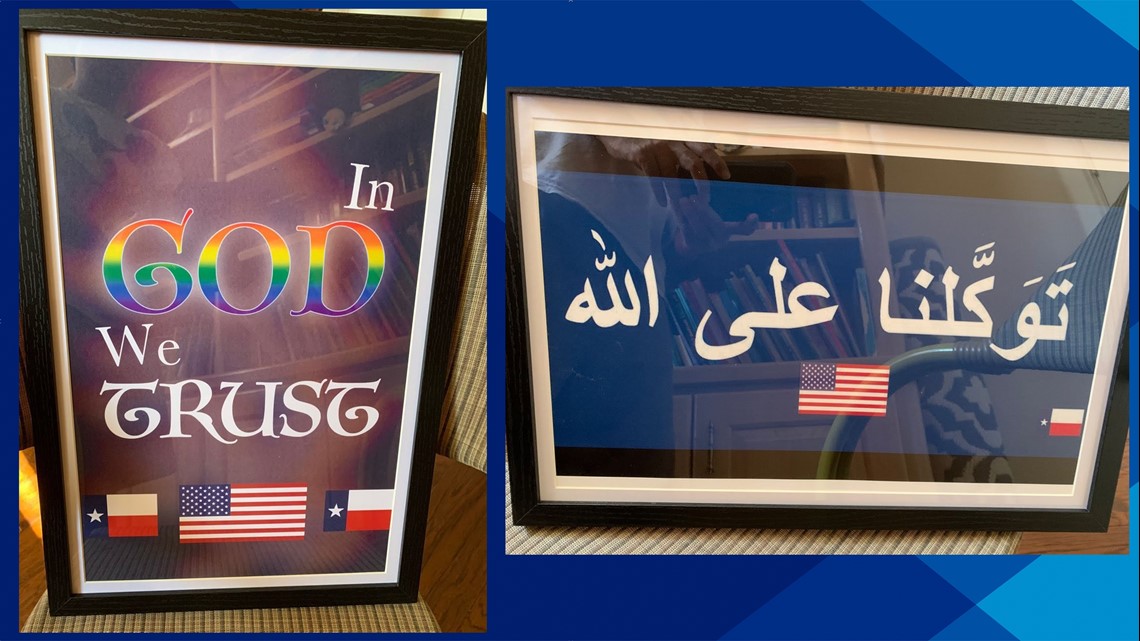 Carroll ISD declines "In God We Trust" rainbow, Arabic signs | wfaa.com