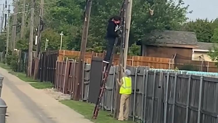 Thieves caught on camera stealing copper wire in North Texas | wfaa.com