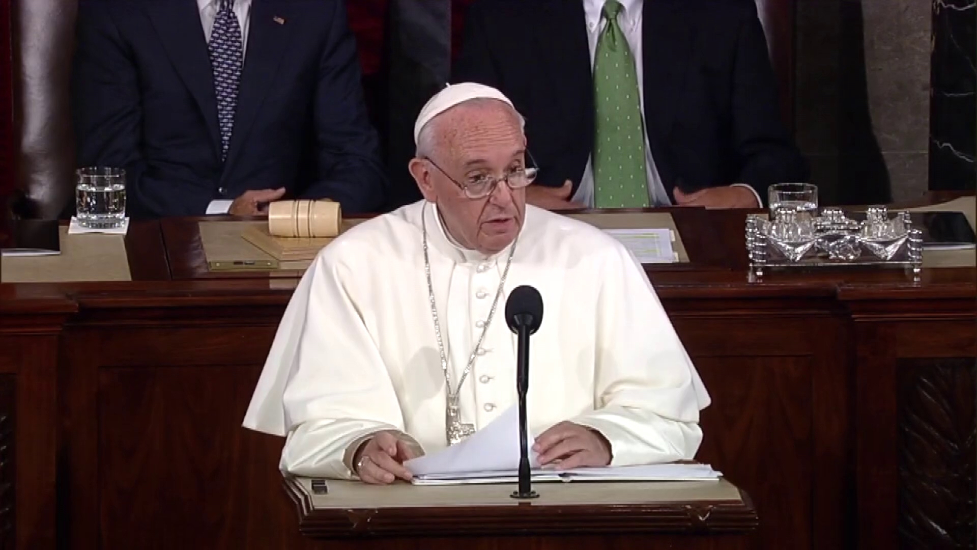On September 24, 2015, Pope Francis became the first pontiff to ever address a joint meeting of U.S. Congress. This is the entirety of his speech to U.S. lawmakers.