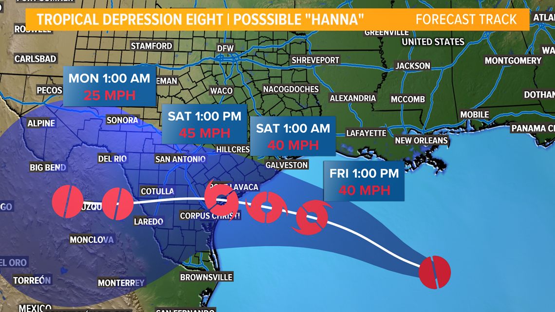 Tropical Storm Watch issued for much of the Texas coast