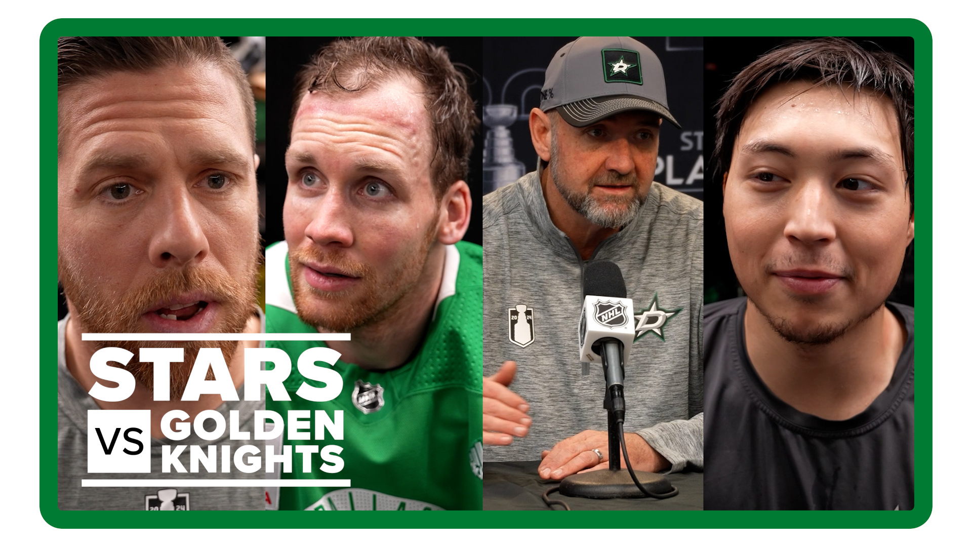 Joe Pavelski, Pete DeBoer, Radek Faksa, Jason Robertson talked to the media before the Dallas Stars played the Vegas Golden Knights in Game 7 of the NHL playoffs.