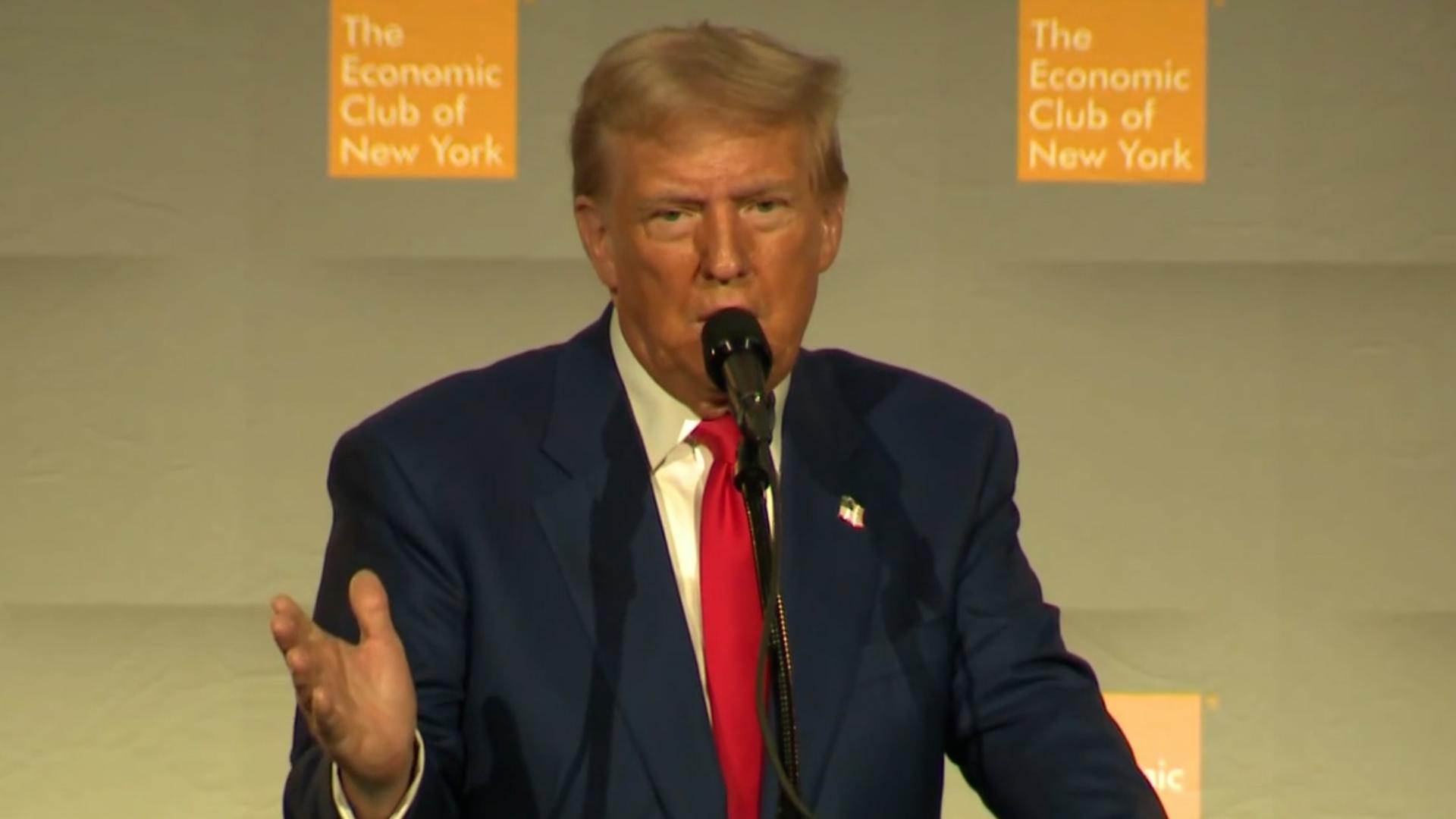 Donald Trump speaks, holds Q&A at The Economic Club of New York (Sept ...