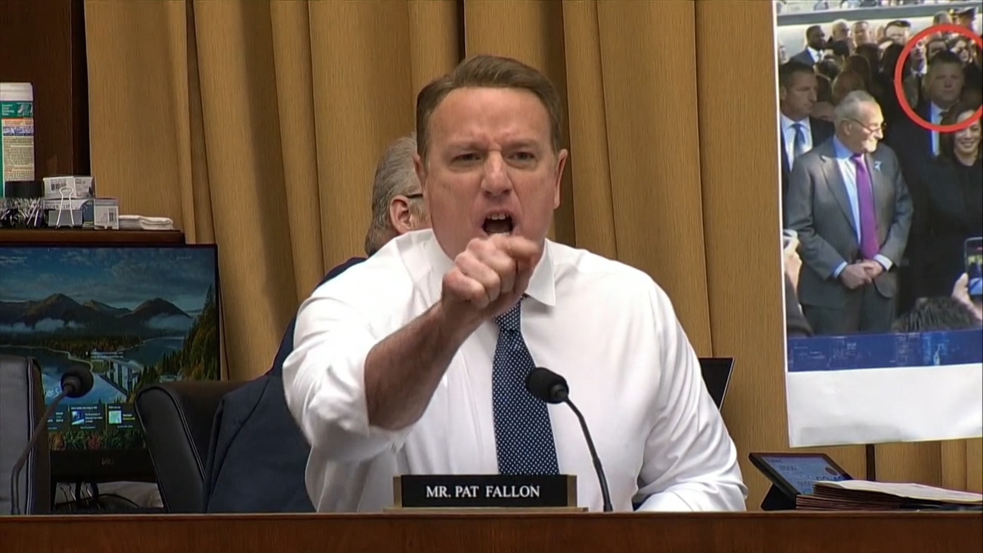 Rep. Pat Fallon (R-Sherman) gets into a heated exchange with the acting Secret Service Director at a hearing over the Trump assassination attempt. Via ABC News.