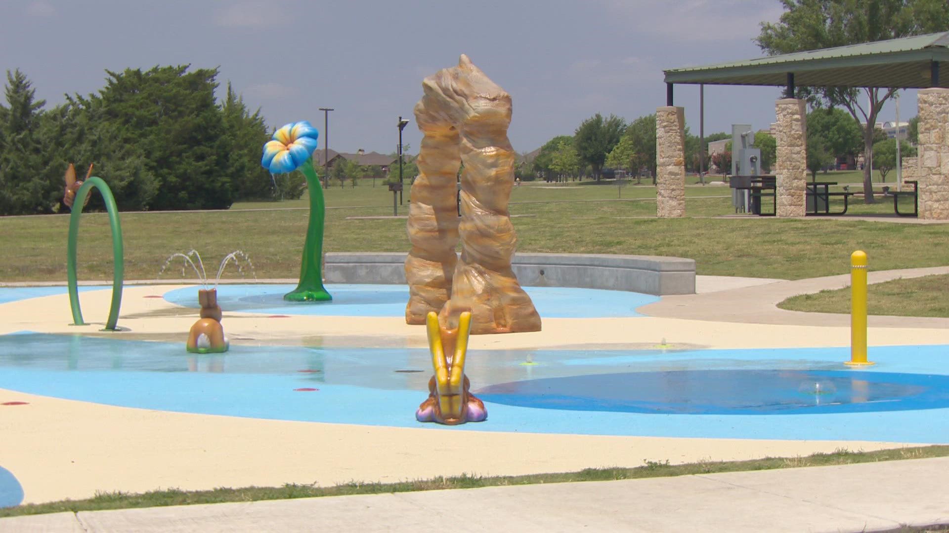 The City of Fate hopes to re-open the splash pad soon after reports of several kids getting sick there.