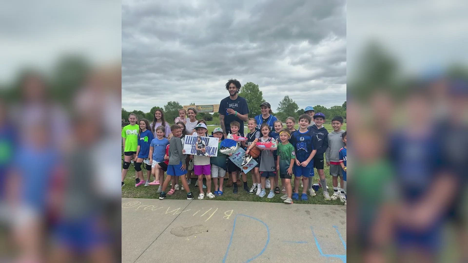 Sean Giggy shares the story of Mavericks rookie Dereck Lively's special bond with a North Texas elementary class.