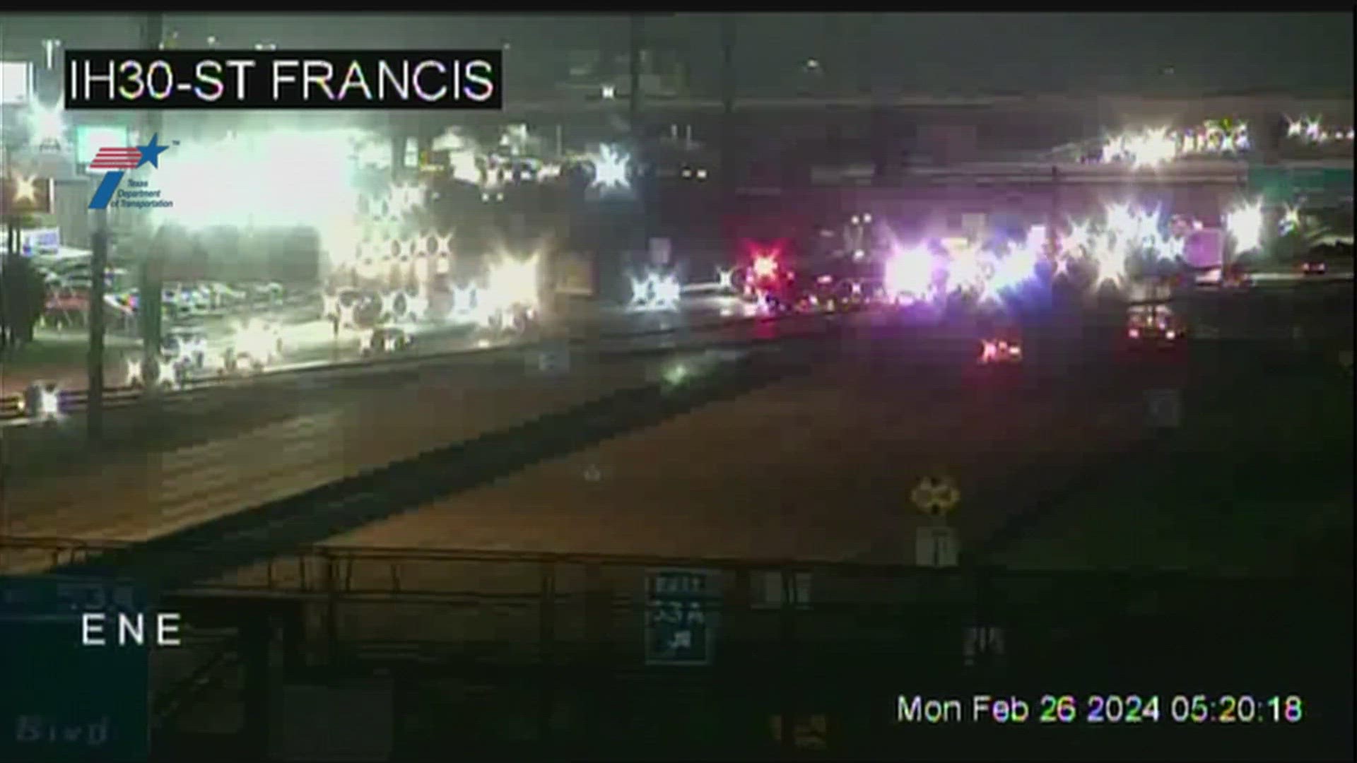 Drivers on westbound I-30 by St. Francis were being directed to the St. Francis exit.