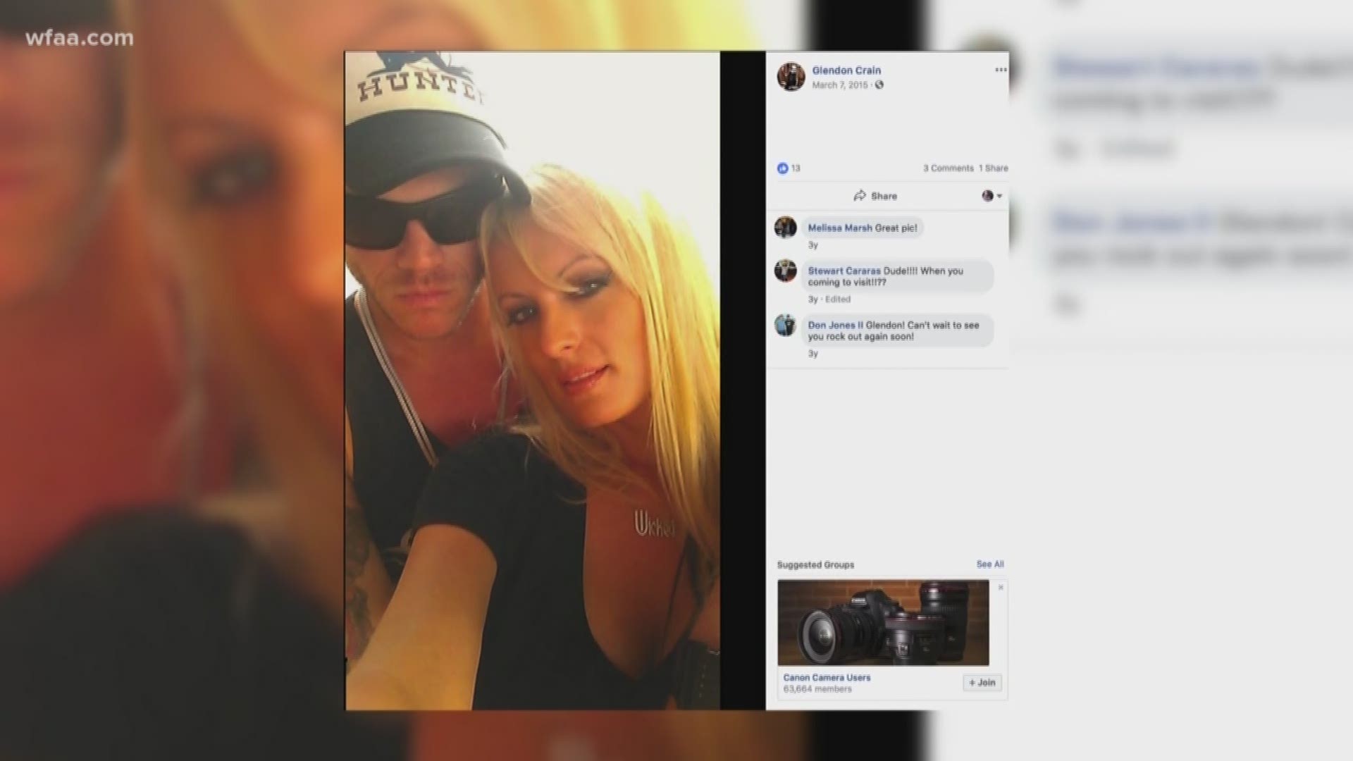 Daniels, also known as Stephanie Clifford, is in the process of getting a divorce from Glendon Crain, a fellow adult film actor. 