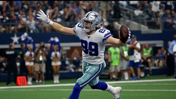 2020 Dallas Cowboys Blake Jarwin #89 Game Issued White Practice