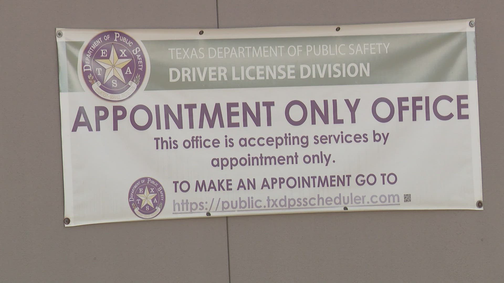 DPS says appointments are booked out 60 days or more in densely populated areas.