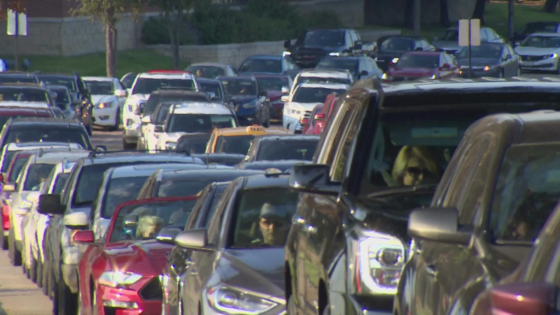With games and concerts going on all over Arlington Friday night, it left the roads flooded with traffic.