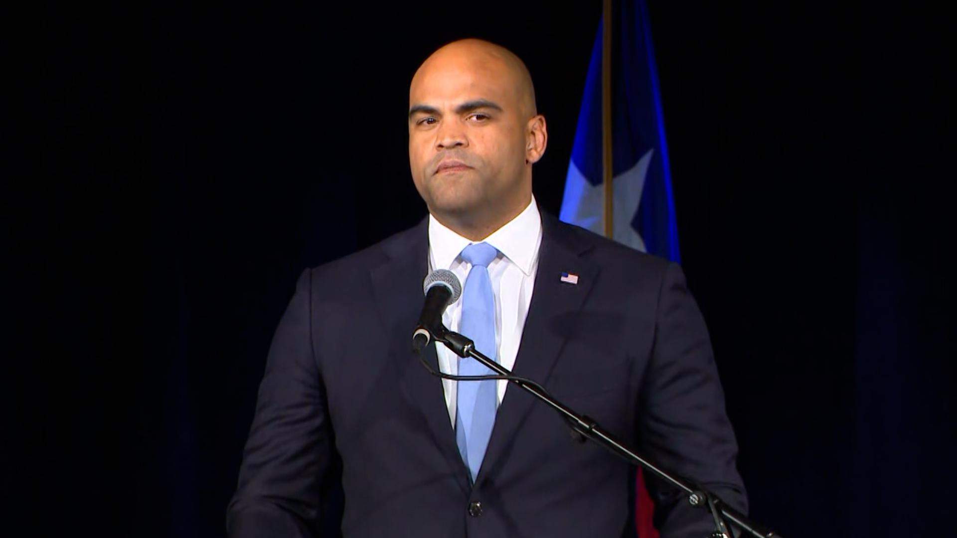 Colin Allred gave a full concession speech after losing the race for Texas' U.S. Senate seat to incumbent Sen. Ted Cruz.