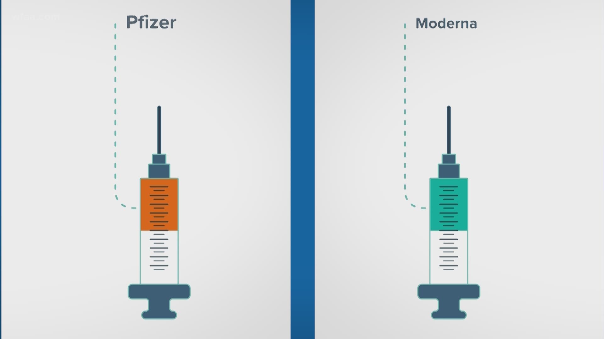 What Are The Differences Between The Pfizer And Moderna Coronavirus Vaccines Wfaa Com