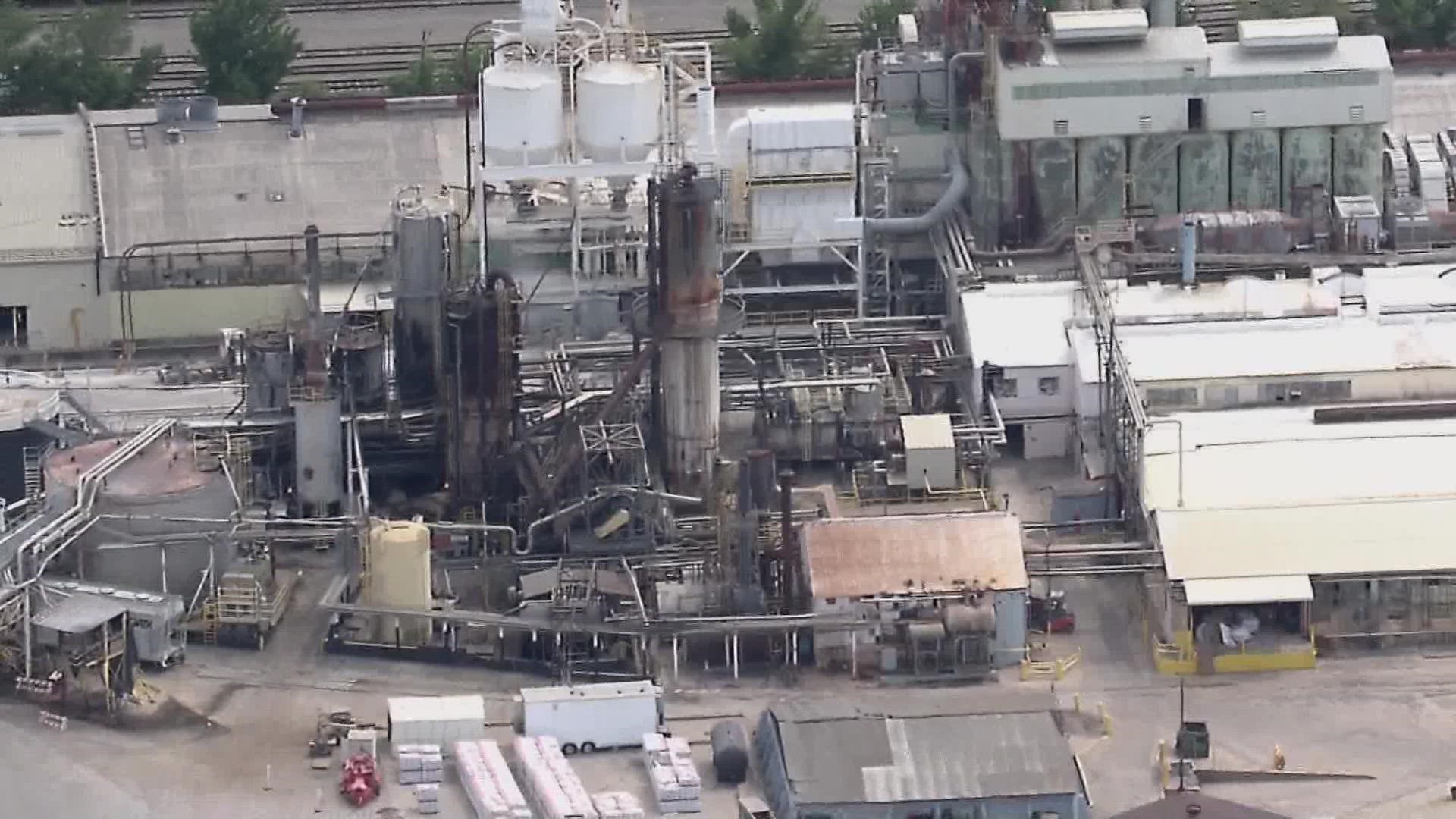 For years, neighbors have complained of smells and pollution coming from the plant.