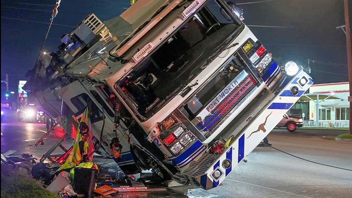 Fort Worth firefighters hospitalized, released after rollover crash in ...