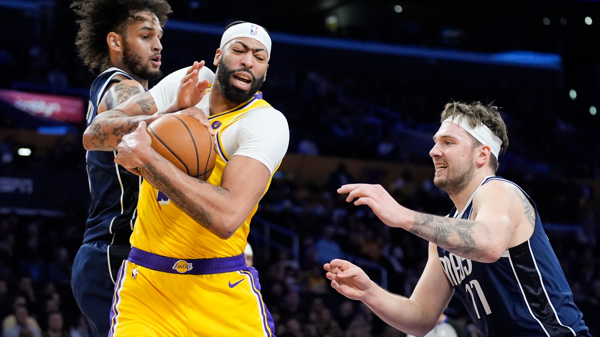 The Los Angeles Lakers overcame Luka Doncic's triple-double to beat the Dallas Mavericks 127-110 on Wednesday night.