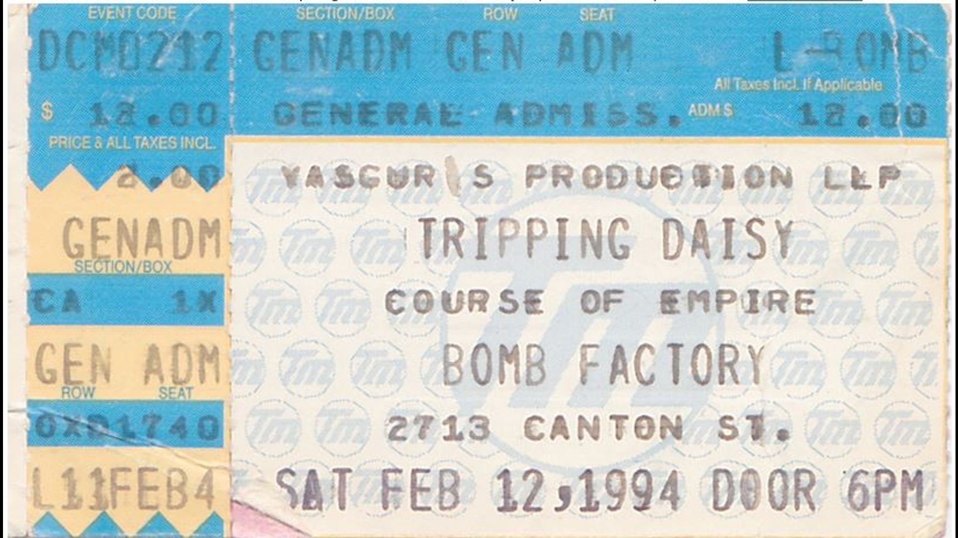 Dallas 90s band performs at The Factory in Deep Ellum on Feb. 12, 1994.