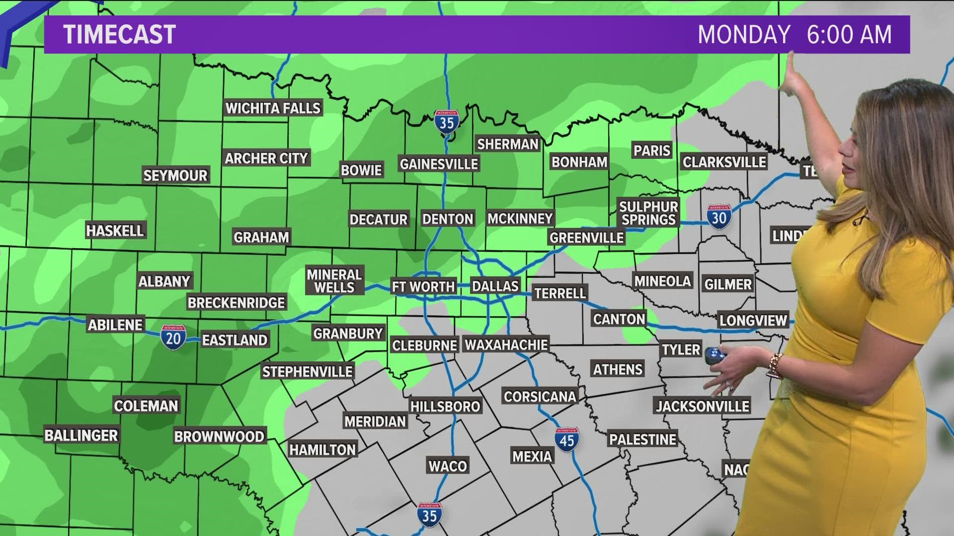 After a dry weekend, we'll get a chance for rain starting Monday.