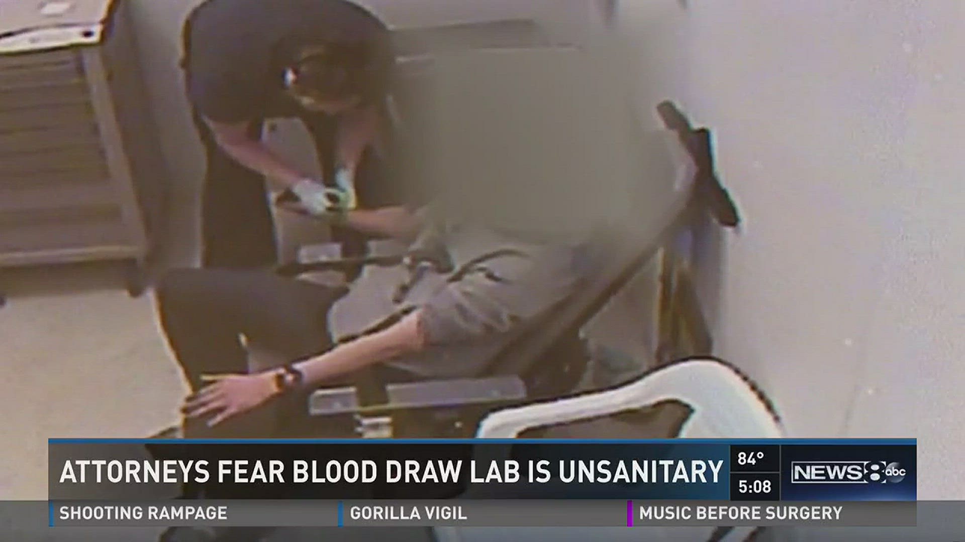 Attorneys fear blood draw lab is unsanitary