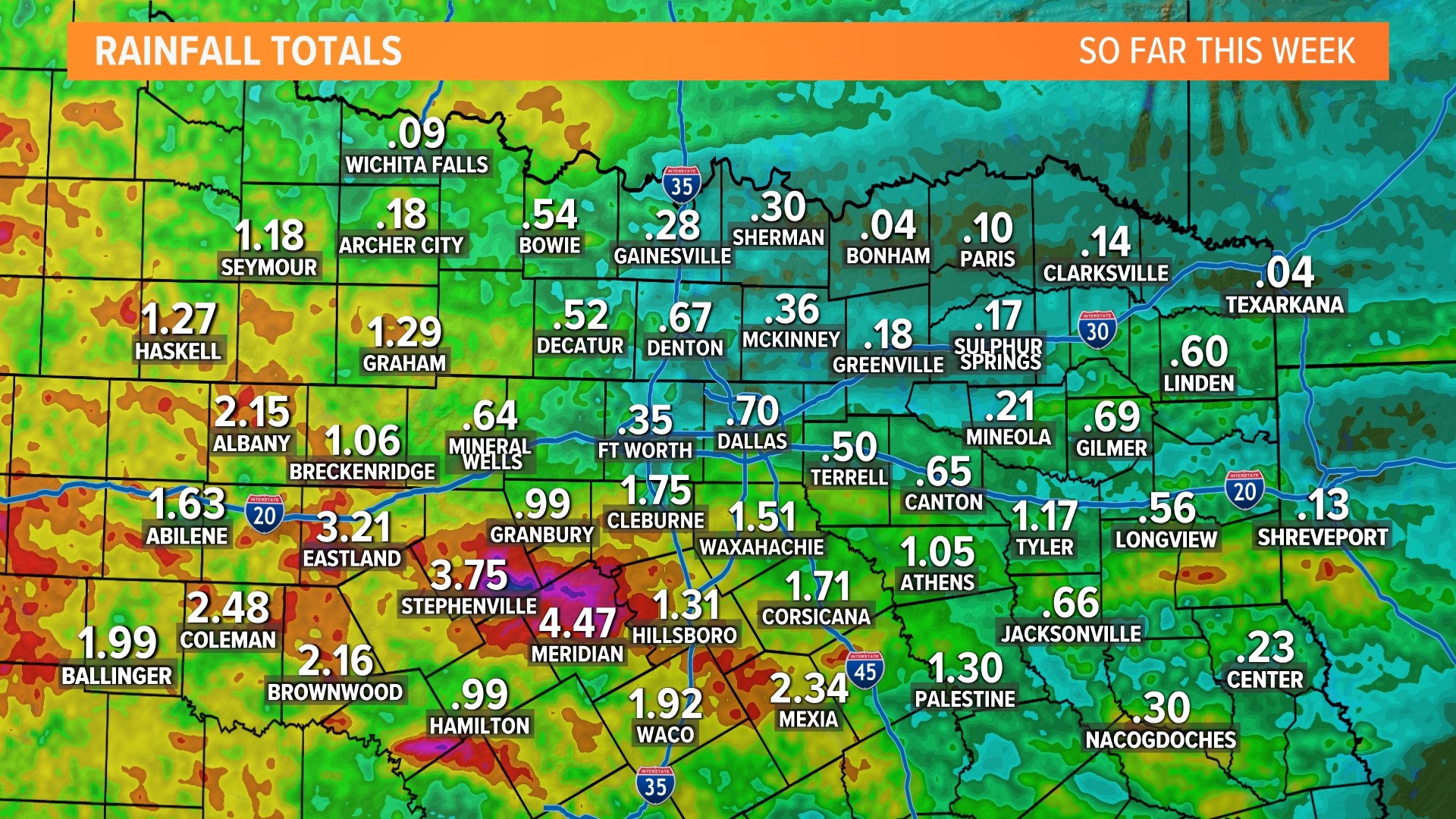 DallasFort Worth weather Rain chances September 1117