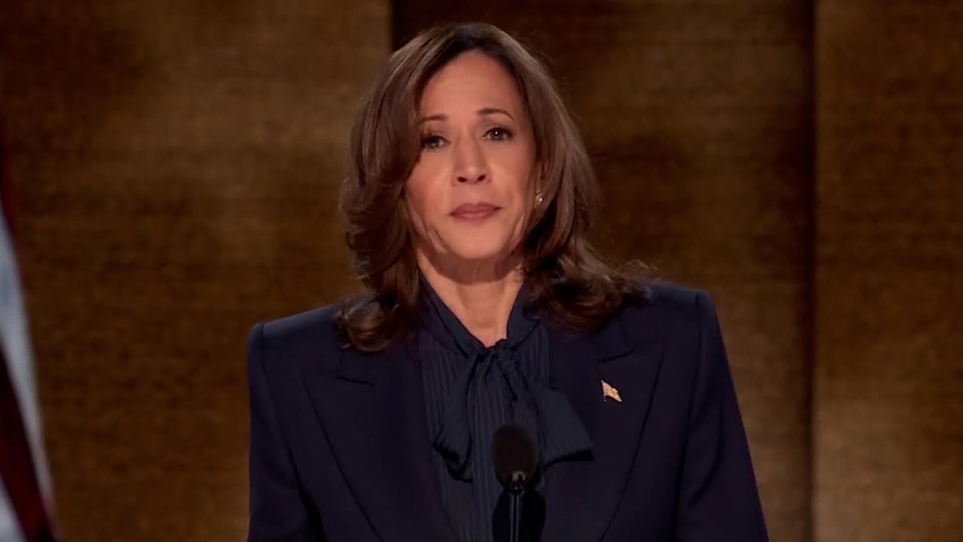 VP Kamala Harris delivered a full speech on day four of the 2024 Democratic National Convention in Chicago, Illinois.