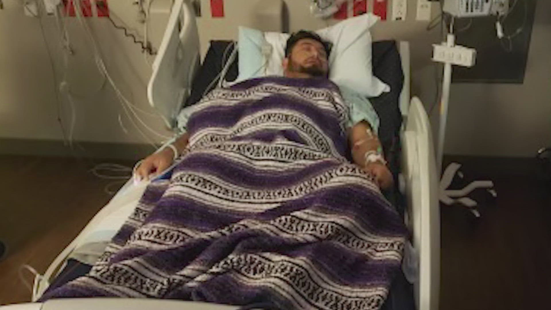 Sebastian Avila has an injured liver and needed part of his lung removed as a result of the gunshot wounds.