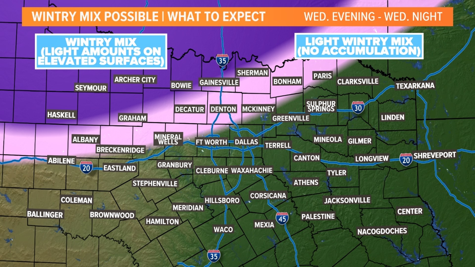 DFW weather Arctic cold front arrives on Wednesday