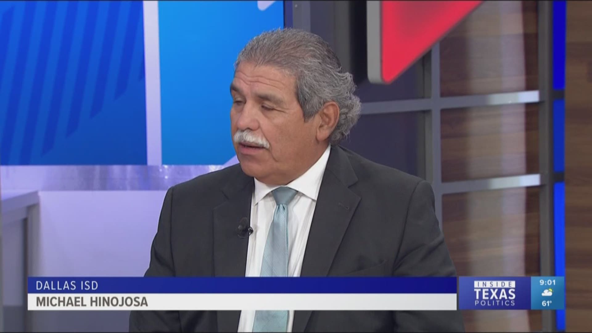 Inside Texas Politics began with Dallas ISD Superintendent Michael Hinojosa. He discussed the school district's long-range facilities plan.