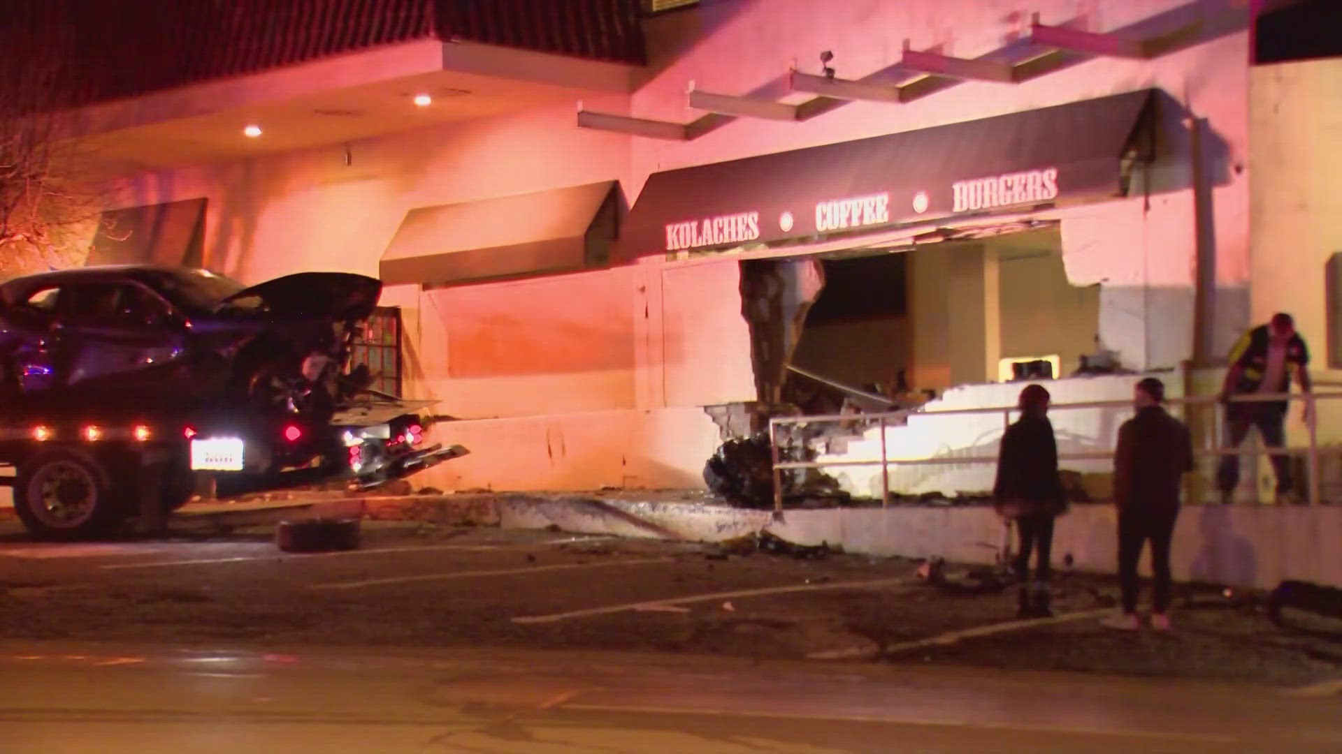 Two people were injured. 