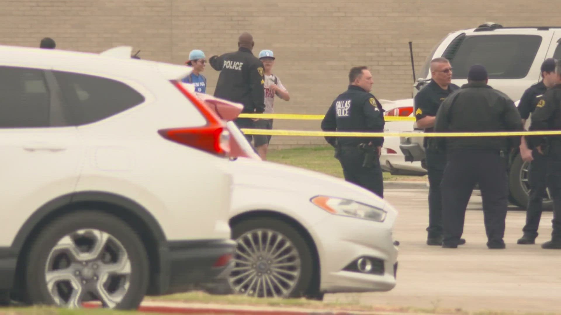 One student was shot and killed outside Lamar High School in Arlington on Monday. Another was injured outside Thomas Jefferson High on Tuesday.