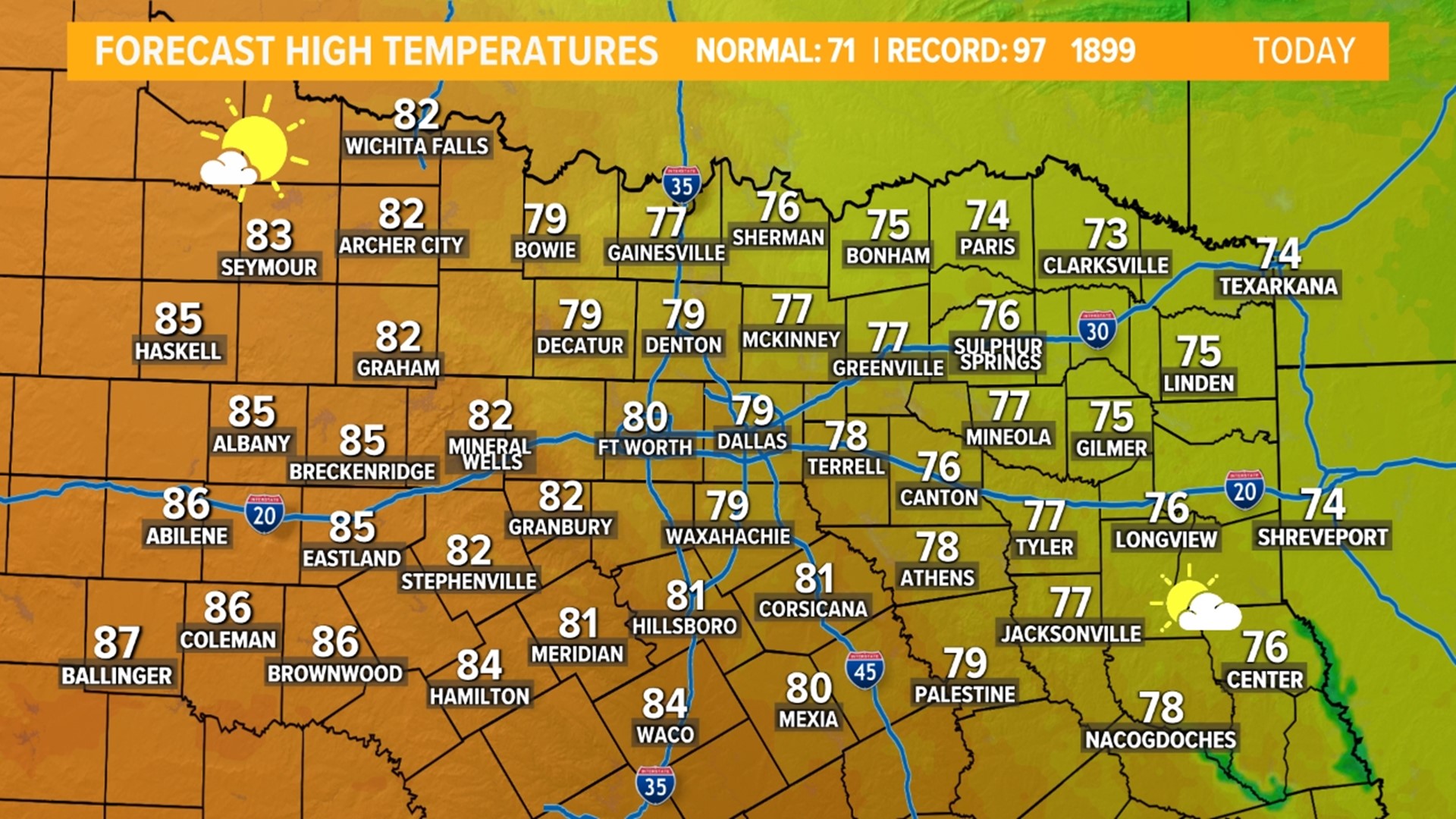 DFW weather: Forecast for the rest of the week | wfaa.com