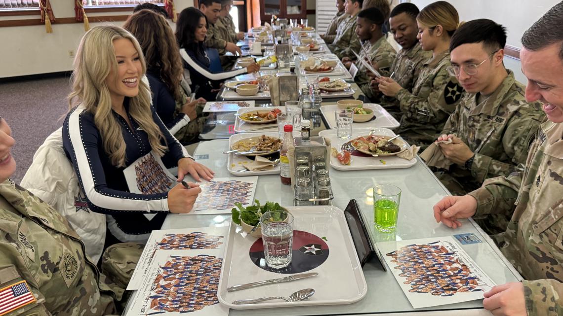 PHOTOS: Dallas Cowboys cheerleaders visit troops in South Korea | wfaa.com