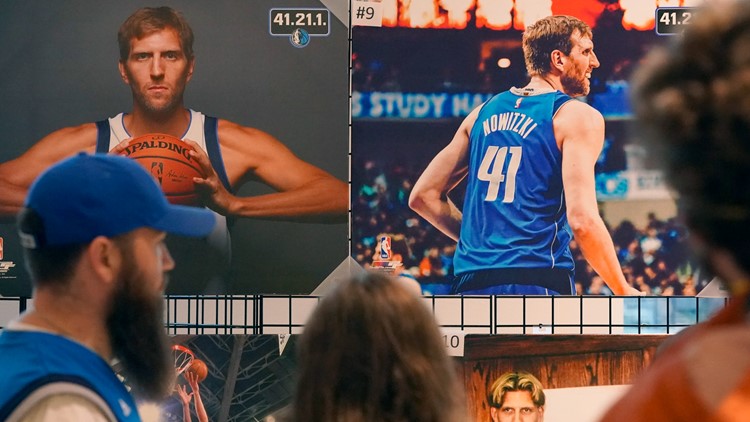 'He was humble, loyal, and true': Fans share memories as Dallas Mavs retire Dirk Nowitzki's #41 jersey