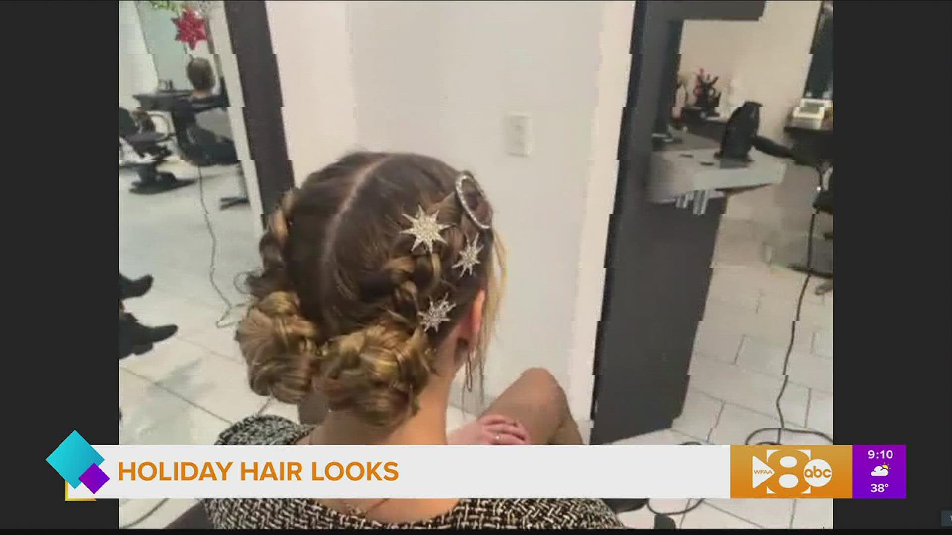 Jean Philippe of Jean Philippe Salon shows you how to style and accessorize your hair for holiday parties