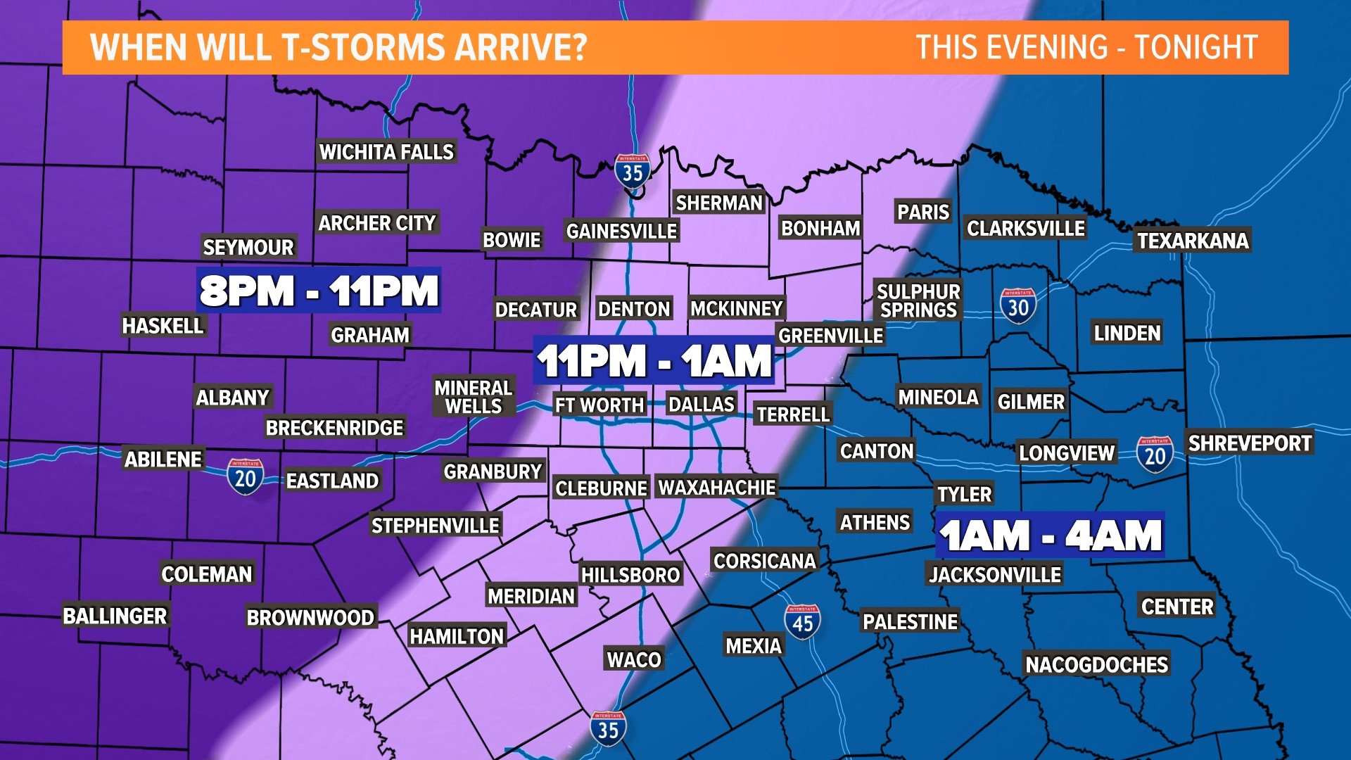 DallasFort Worth weather Cooler weather to end the week