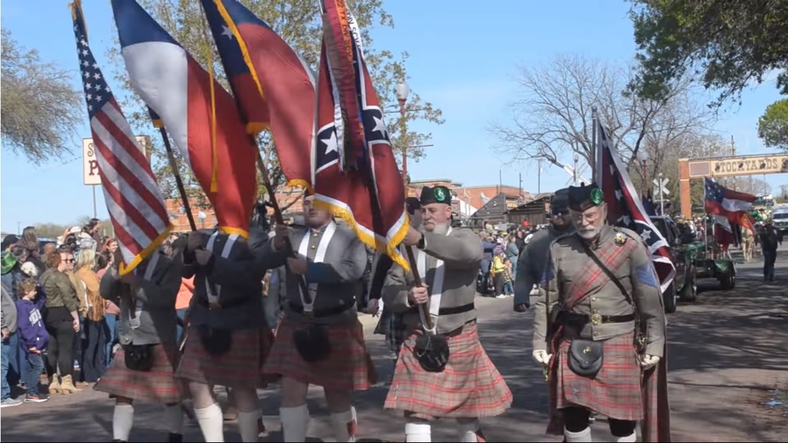 Confederate flags appear at Fort Worth St. Patrick's Day parade