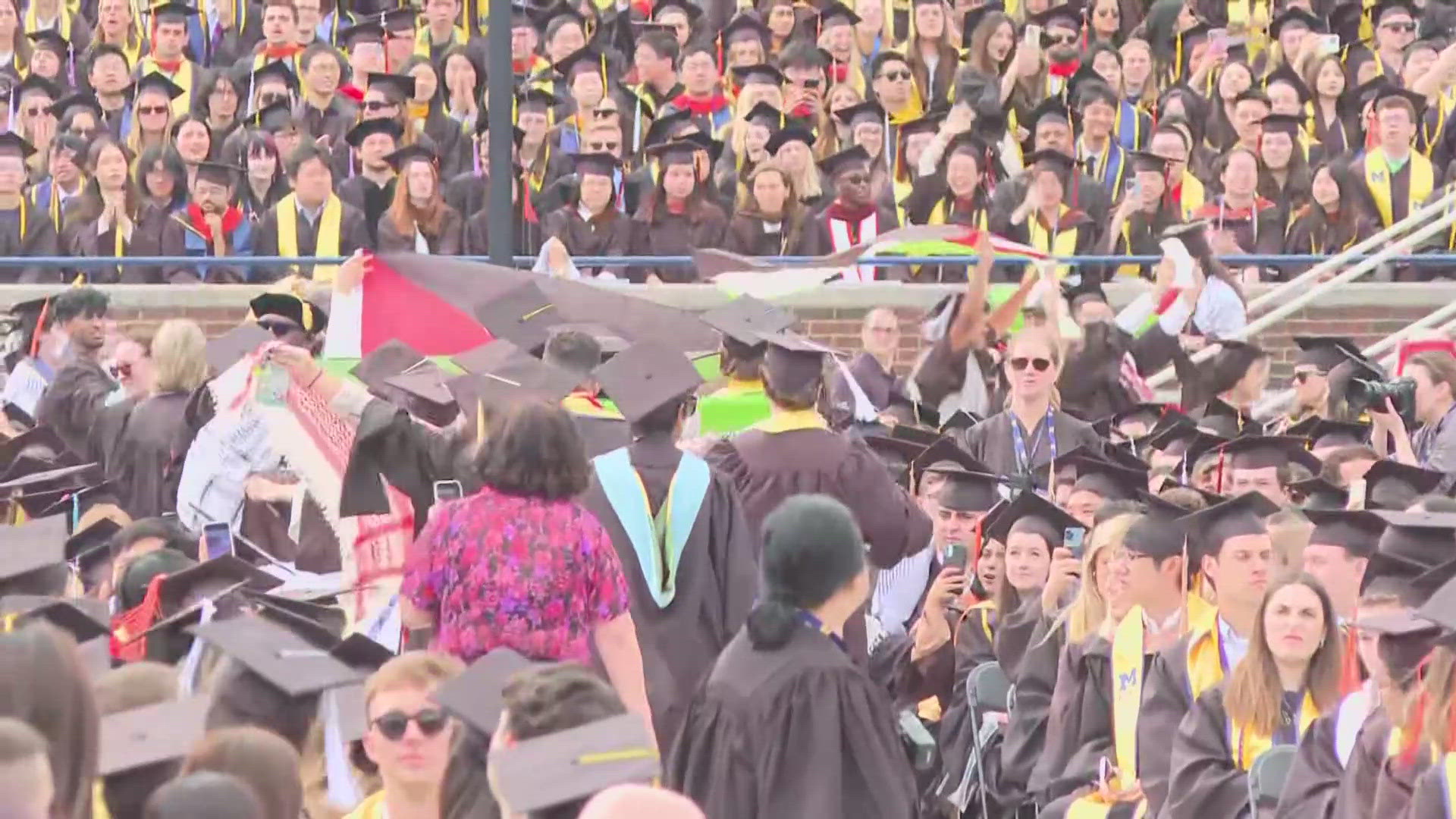 Pro-Palestinian protestors staged demonstrations at commencement ceremonies. In Texas, protestors are preparing anther demonstration at UT Austin.