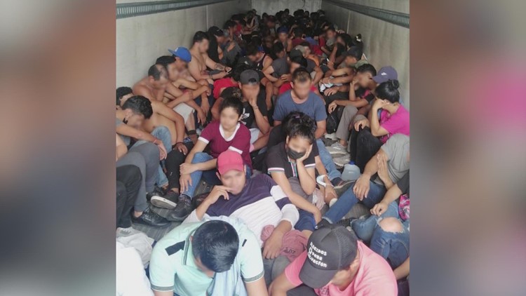 Agents stop truck carrying 150 migrants at the border