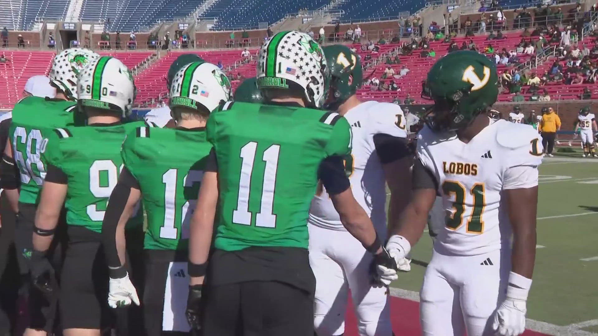 Southlake Carroll beat Longview 20-17 for the opportunity to compete for a state championship.