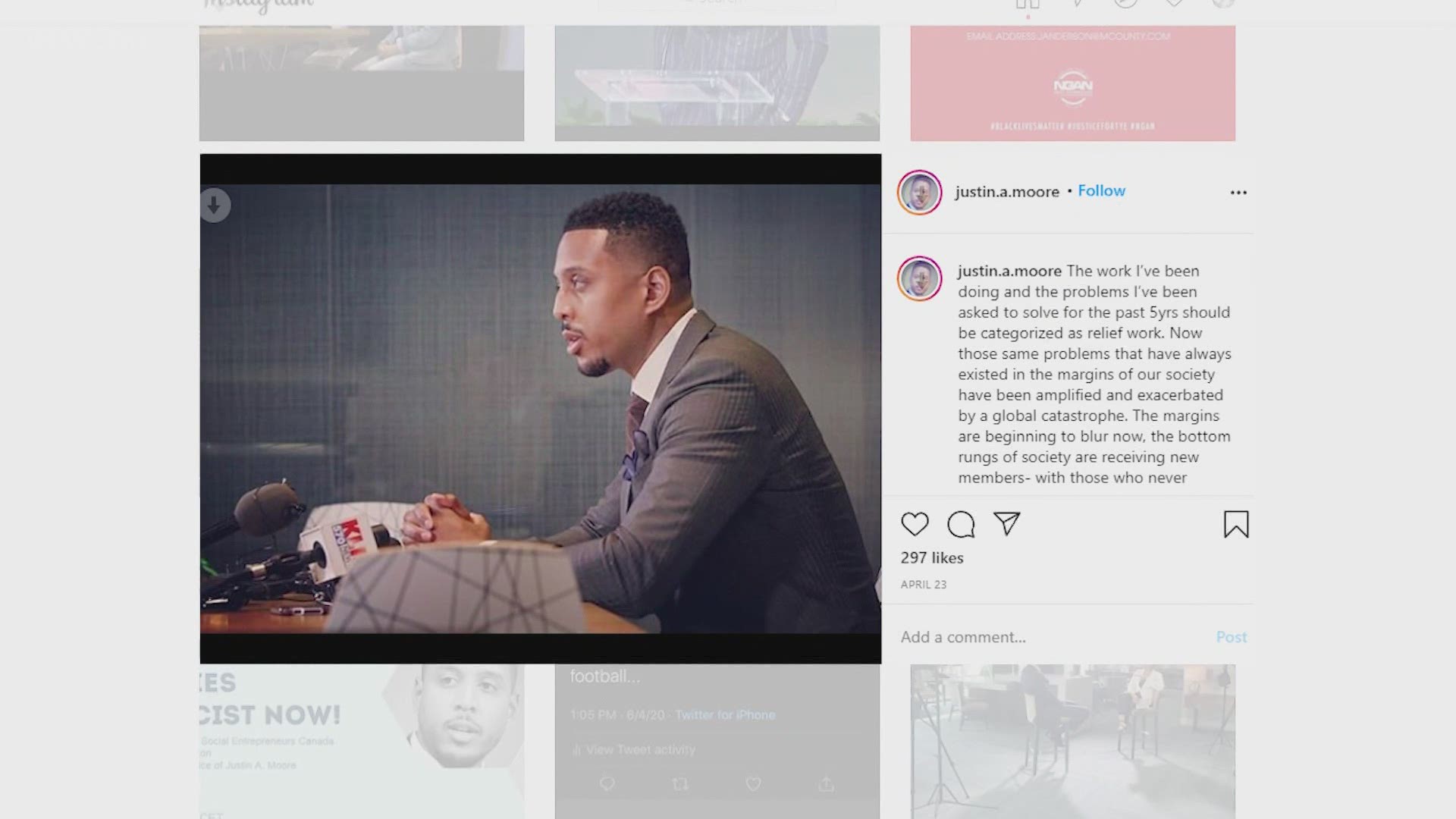 'I'm community focused' Civil rights attorney Justin Moore's