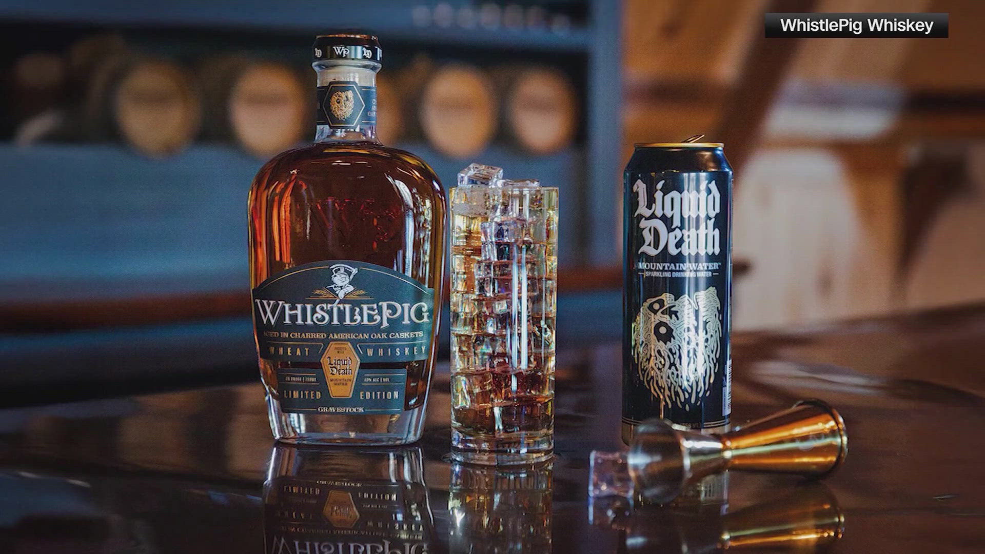 Liquid Death is bringing a new drink to life! The canned-water brand is teaming up with Whistle Pig whiskey to release a spirit that's aged for a few years.