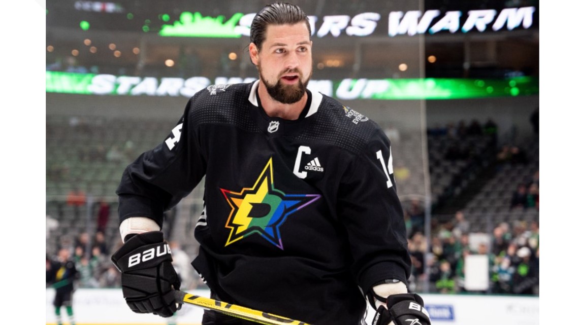 Check out Dallas Stars' pride-themed warmup jerseys