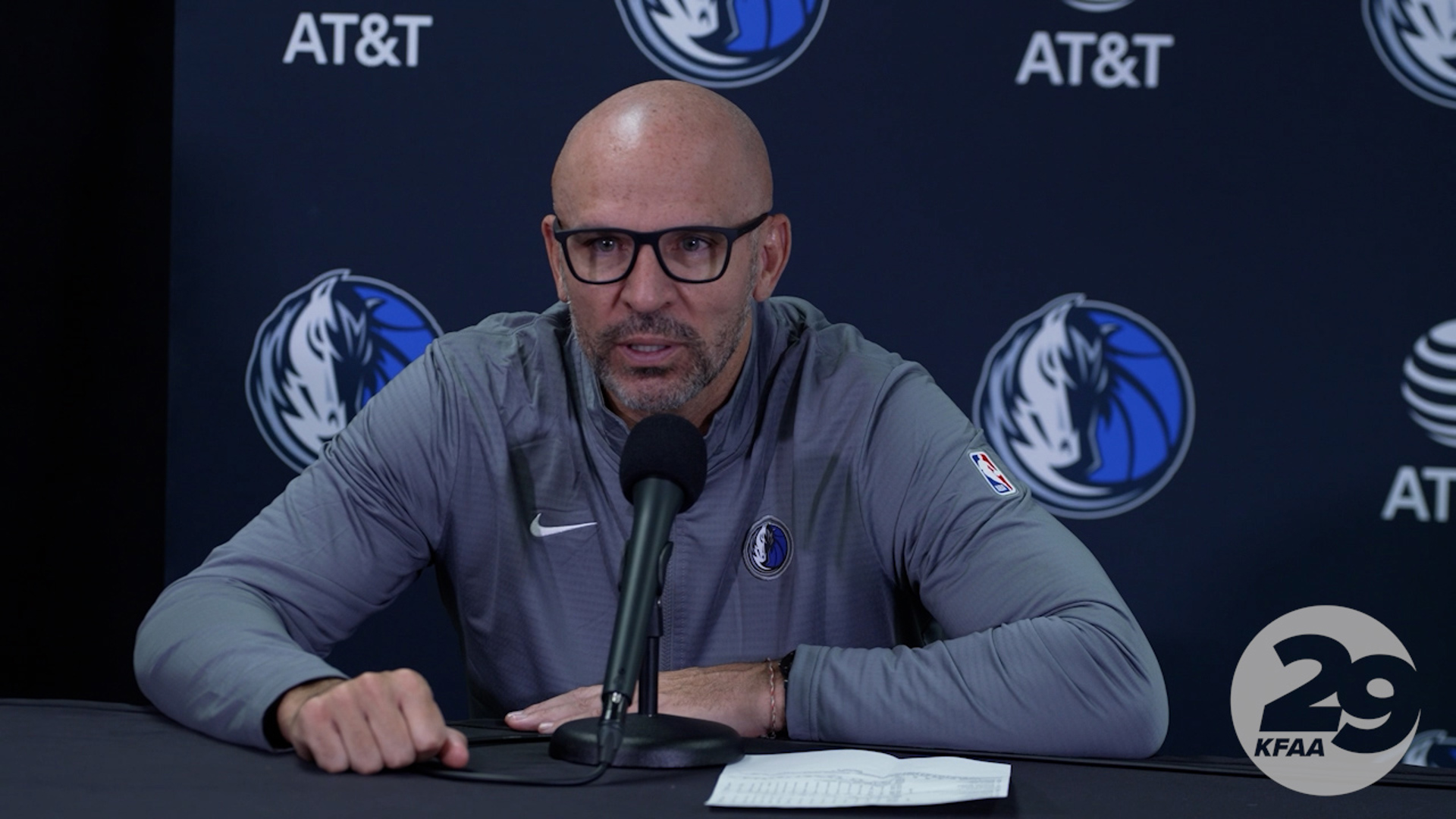 Dallas Mavericks head coach Jason Kidd spoke to the media after a 137-131 win over the Portland Trail Blazers on December 1, 2024.