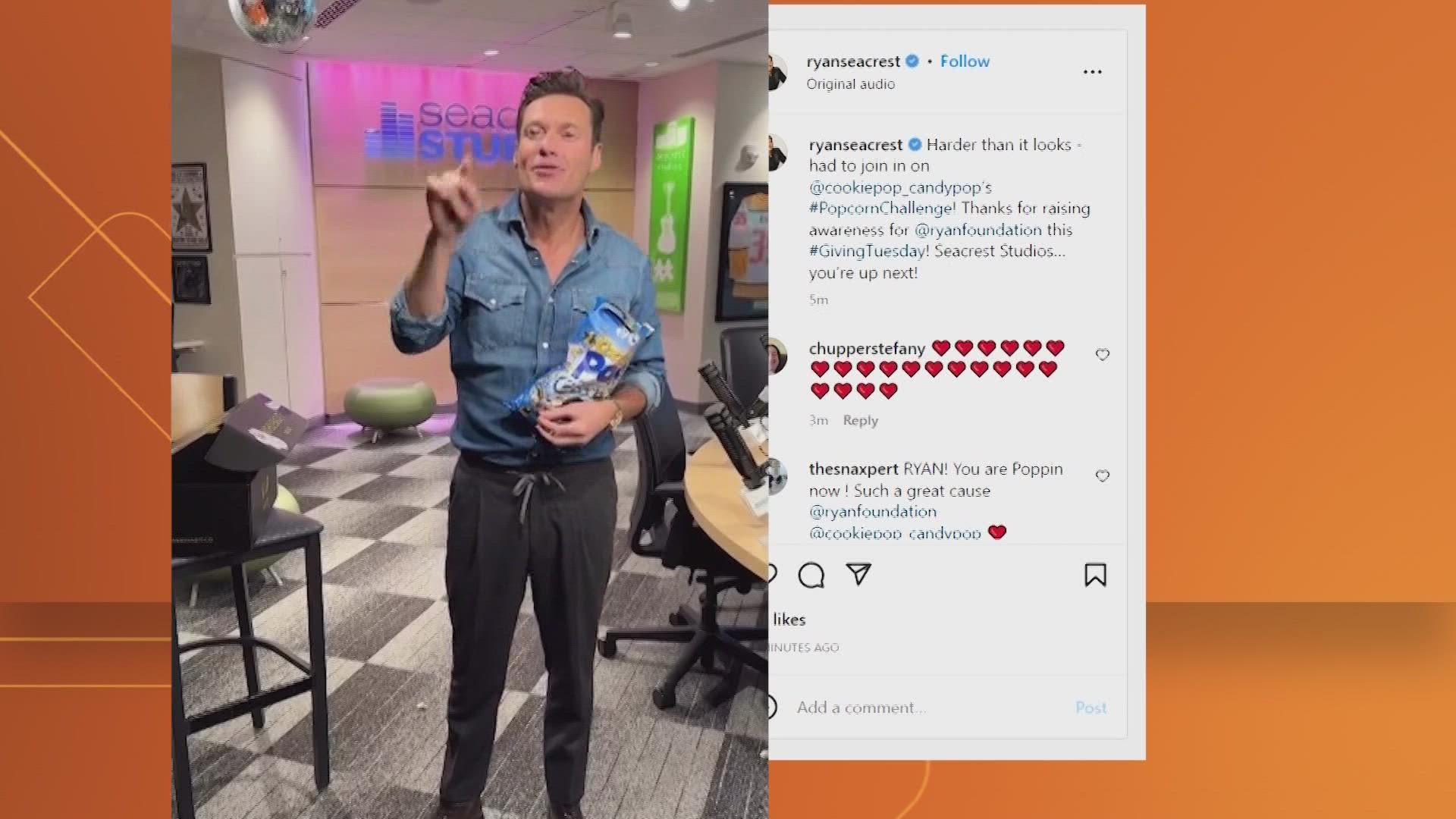 Ryan Seacrest is getting in on the action, all for a good cause.
